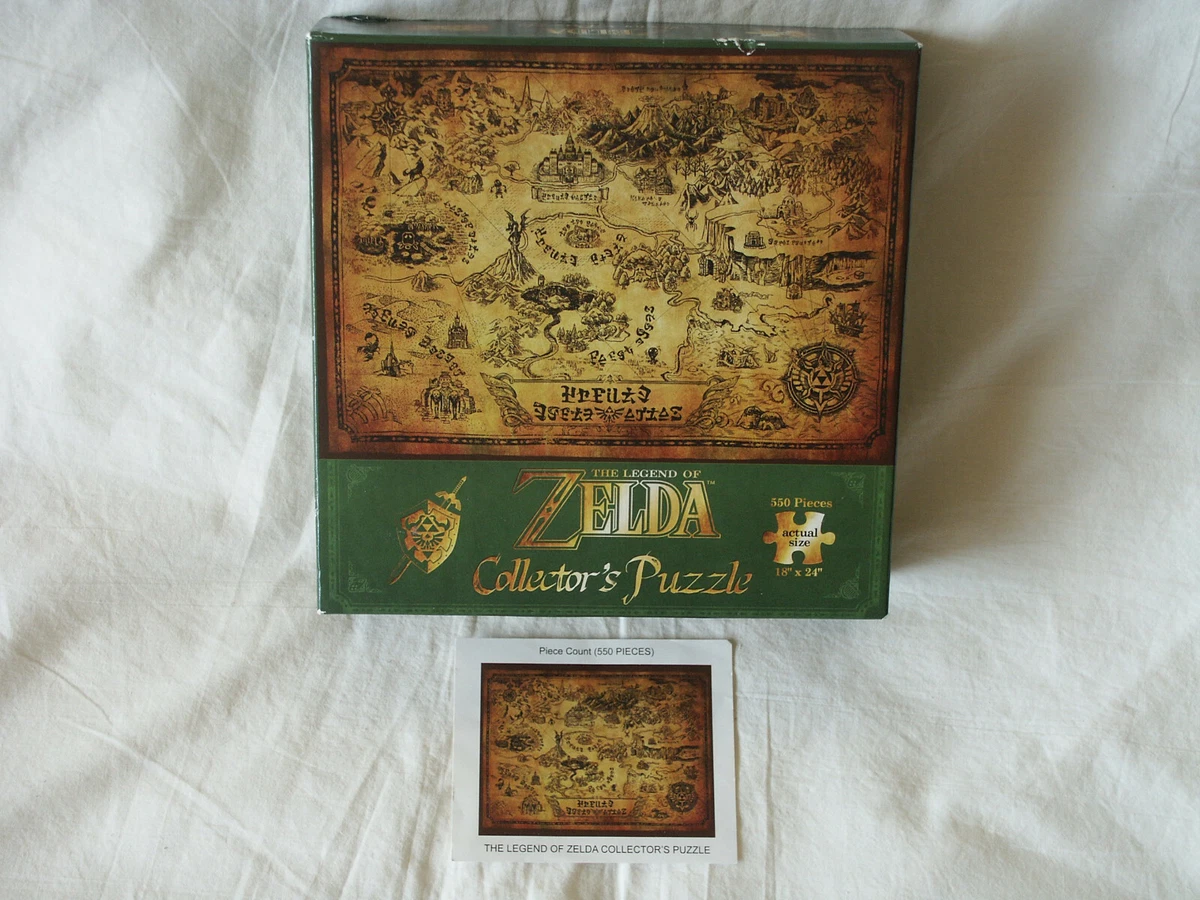 The Legend of Zelda Collector's Edition Puzzle NEW Hyrule Map 550 pcs, 18  x 24