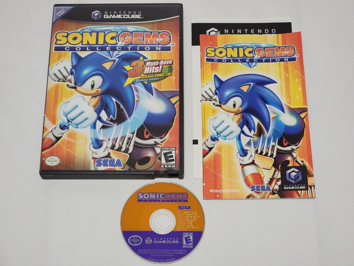 Sonic Gems Collection Nintendo Gamecube Complete CIB Excellent Condition