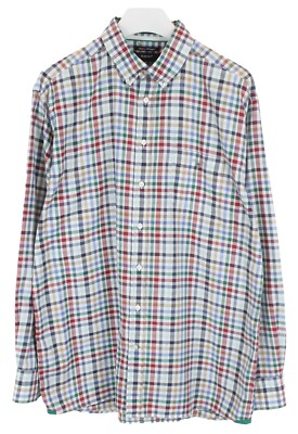 GANT Giza Baumwolle Panama Casual Fit Hemd Herren 2XL Button-Down-Kragen Tasche