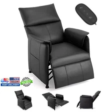 Electric Recliner Chair PU Leather Sofa Adjustable W/ Remote & Memory Function