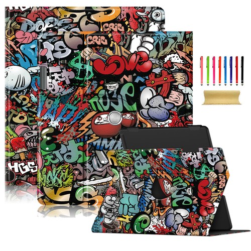 Fr Kindle Scribe 10.2 2022 Swivel Stand Book Folding Folio Cover with Pen Holder - 第 9/13 張圖片