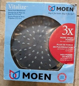 Moen Vitalize 7” Rainshower Showerhead  21007BN