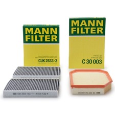 MANN Innenraum + Luftfilter für BMW 5er F10 F11 523i 528i 530i + 7er F01-04 730i