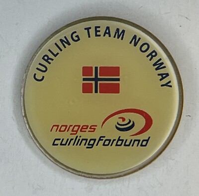 Norway Curling Federation Pin ~ non Olympic