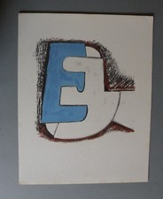 Andrea Cascella Riproduzione litografica certificata Bolaffi Arte Originale '70