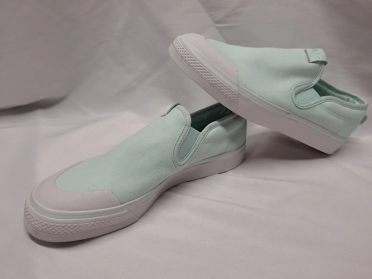 Adidas Womens Nizza Slip On Sneakers Shoes Casual Ice Mint Size 8 NWOB Classic