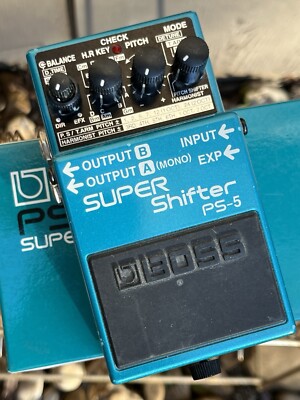 BOSS PS-5 Super Shifter Pitch Guitar Effect Pedal w/ OEM AC Power ...