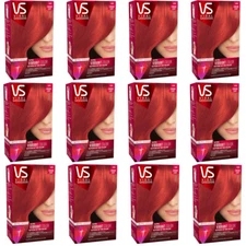 Pack of (12) New Vidal Sassoon Pro Series, 6RR Runway Red 1 Kit