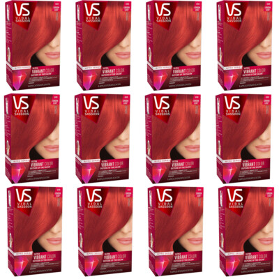 Pack of (12) New Vidal Sassoon Pro Series, 6RR Runway Red 1 Kit | eBay