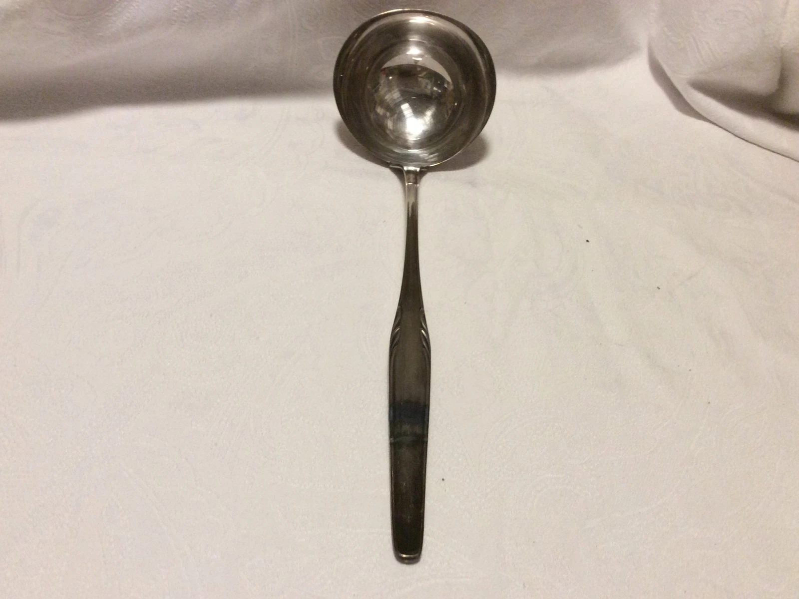 Antique German Silver Plated WMF Soup Gravy Punch Ladle 12 In
