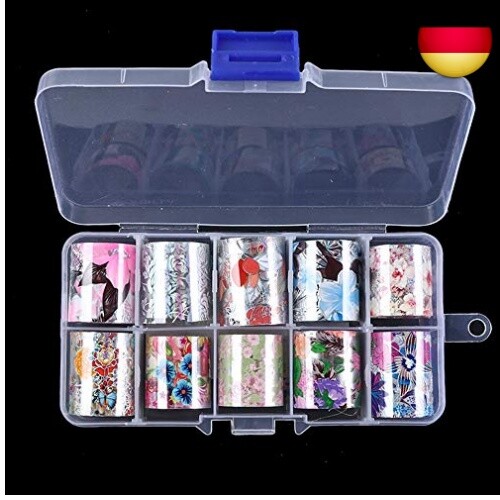 20 Farbe Nail Art Transferfolie Sticker, Mwoot Nach dem Zufallsprinzip Nail art - Bild 8 von 9