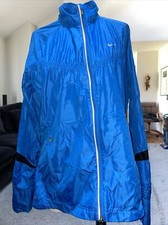 NIKE Storm Fit Lightweight Windbreaker Blue 3 Zippers Pockets Size XL