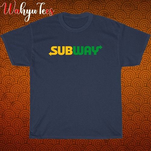 New Subway Food Restaurant Logo Black/Navy/White Size S-5XL Unisex T-Shirt - Picture 10 of 13