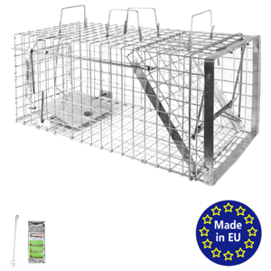 Piege A Animaux Humaine Animal Vivant Cage 80x34x34 Cm Chat Renard Petigi Ebay