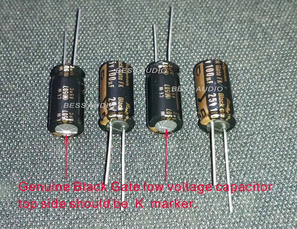 1 x Genuine Black Gate Capacitor FK 25v 100uF(≧ 90uF