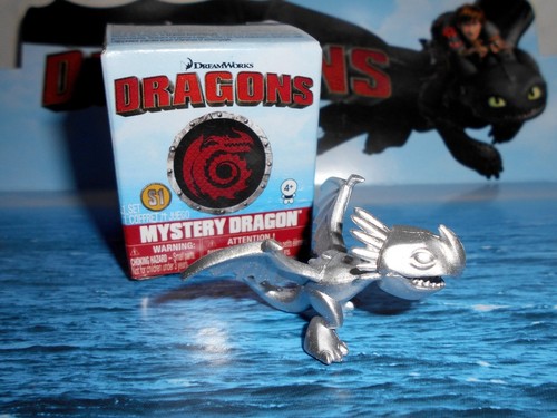 Spin Master DreamWorks Dragons: "Mystery Dragons" SILVER STORMFLY Rare 2017 Mini - Picture 2 of 7