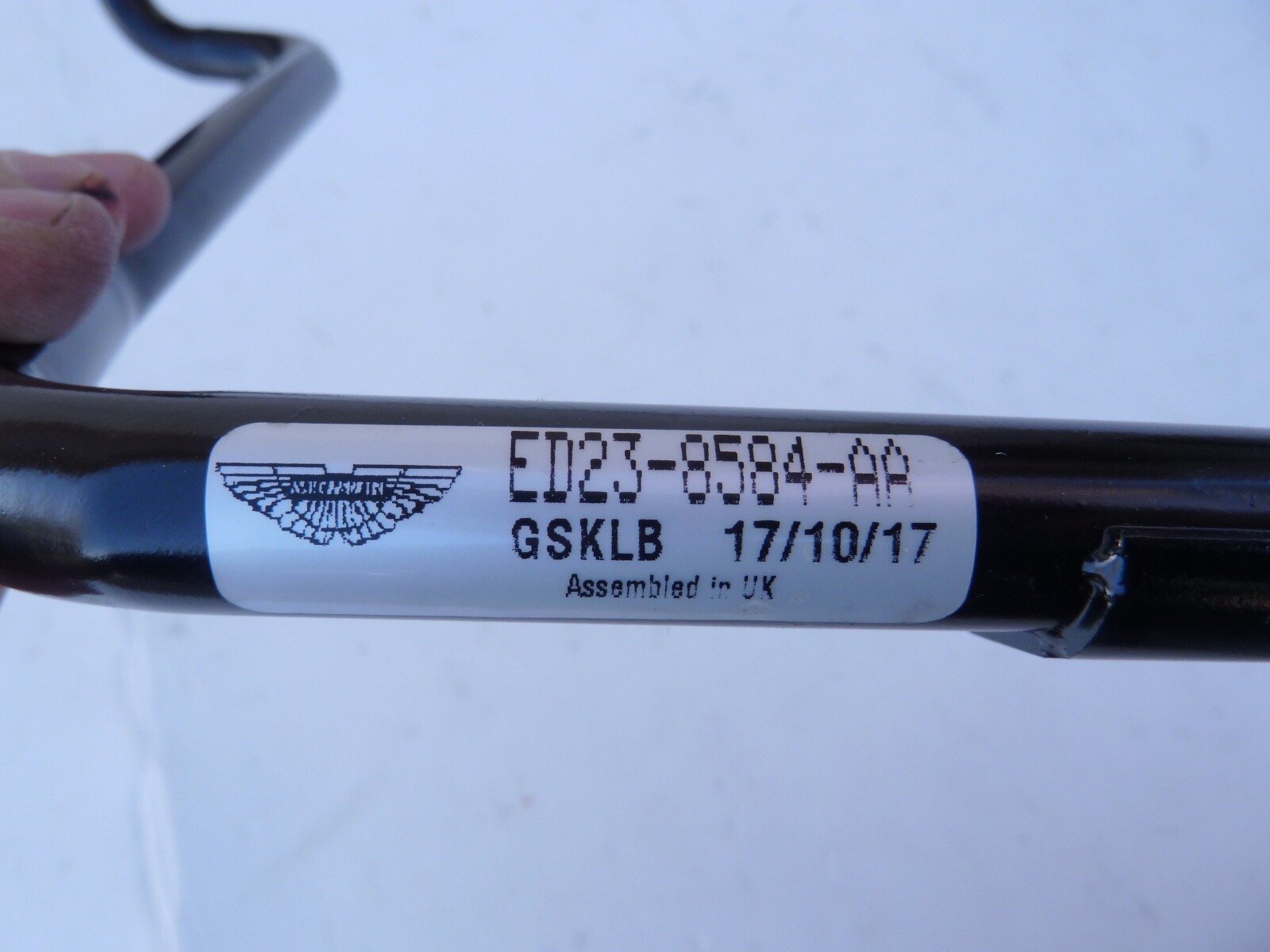 2013-18 ASTON MARTIN V12 Coolant reservoir Thermo Upper pipe hose heater feed