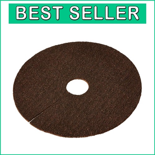 3-Pack 30-Inch Coco Fiber Tree Protection Weed Mats - Rustic Garden Essential