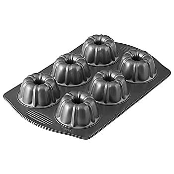 Excelle Elite Mini geriffelte Röhre Kuchenform, 6 Hohlräume - Bild 3 von 5