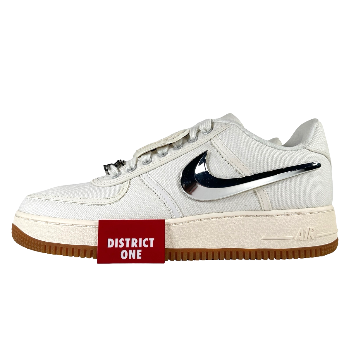 Travis Scott x Nike Air Force 1 Sail - Size 8.5 - AQ4211 101 | eBay