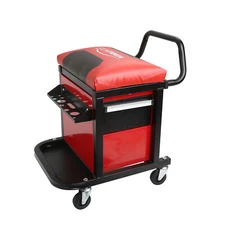 Rolling Seat Creeper Garage Stool Shop Mechanics Car Work Tool Box Chest Storage
