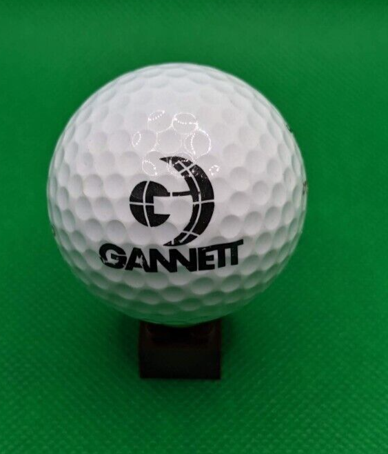 Gannett Media logo golf ball