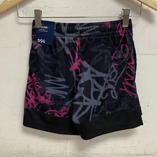 DSG Boys Knit Training Short Multi Tagger Pure Black Athletic fit DAB13103PRT