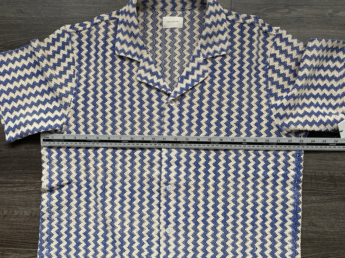 Aime Leon Dore Lace Resort Shirt Pristine/Blue | eBay UK