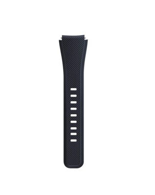 Samsung Gear S3 L 9 Holes Black/Blue 22mm Large Lower Band - Official OEM