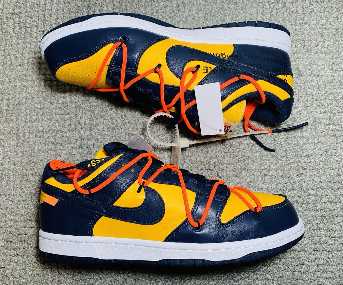Size 9 - Nike Dunk Low x OFF-WHITE University Gold 2019 Size 9 - Nike Dunk Low x OFF-WHITE University Gold 2019