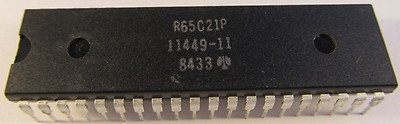 R65C21P1 ROCKWELL PIA (1MHz) im 40pol. DIP Gehäuse (A14/9488)