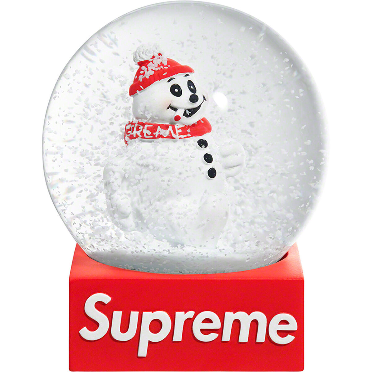 supreme snowman snowglobe