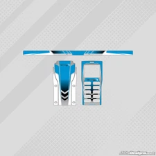 RICCIARDO STYLE GEL COAT FULL WRAP STICKER KIT FOR UNIPRO STOPWATCH KARTING