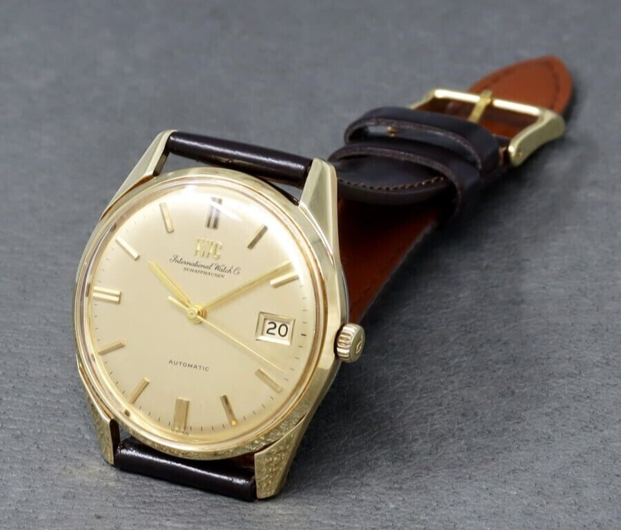 IWC Ref.910A GF Case Cal.8541B Gold Dial Automatic Winding 1969 Ladies Watch