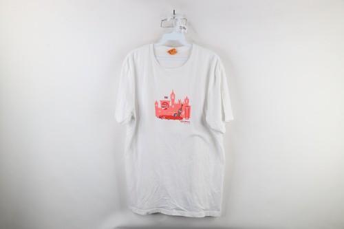 Shag for Coca Cola Mens Large Spell Out London Short Sleeve T-Shirt White Cotton