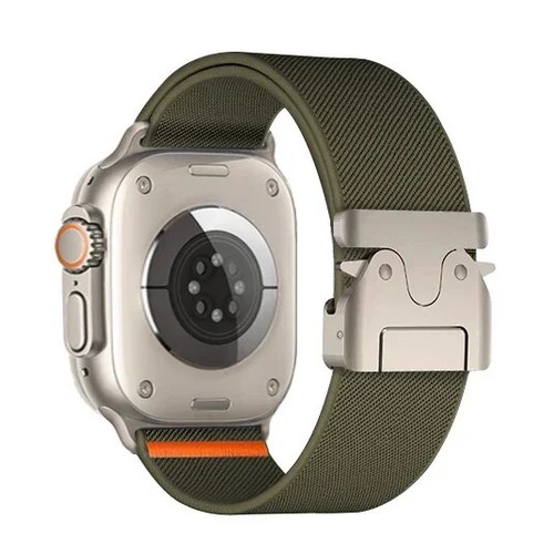 Nylon Strap for Apple Watch Band Ultra 2 49mm 10 9 8 7 44/46mm Elastic Bracelet - Zdjęcie 15 z 30