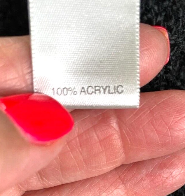 Avenue Sweater Collection Mujer Negro Acanalado Cuello en V Suéter Talla 22/24 Cápsula Foto 4 de 4