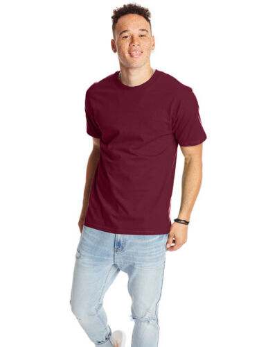 Pack Of 3 Hanes 5180 Unisex Short Sleeve 100% Ringspun Cotton Beefy-T T-Shirt - Picture 28 of 44