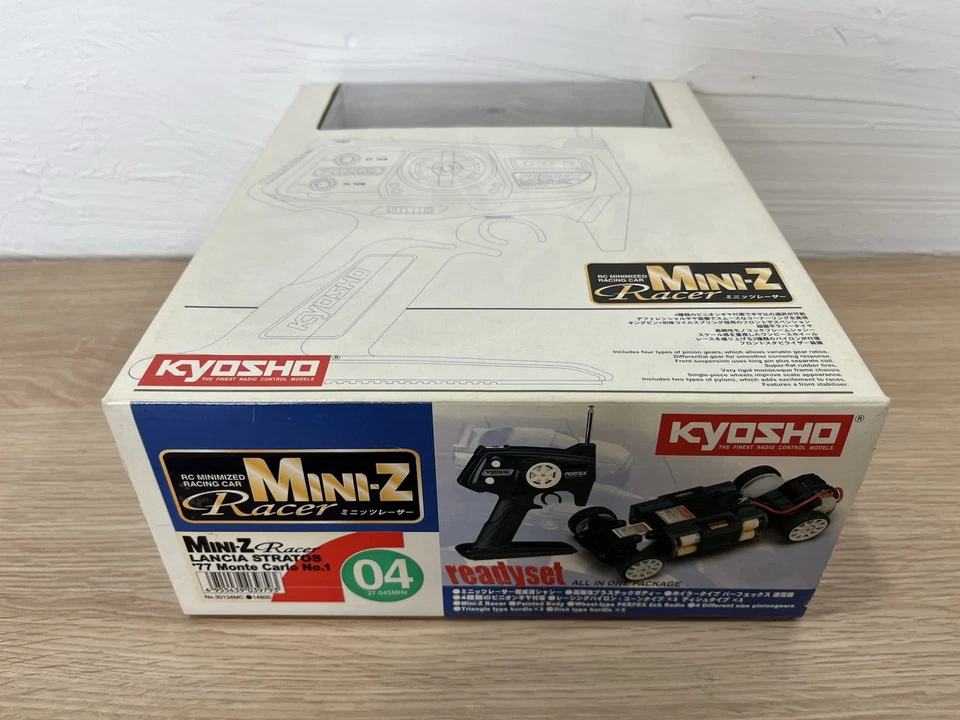VERY Rare R/C Kyosho MINI-Z Racer readyset LANCIA STRATOS 77 Monte Carlo #1 F/S - Image 4 of 4