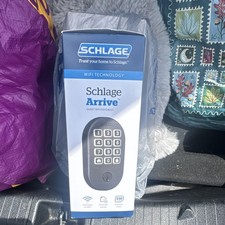 Schlage Arrive Wi Fi Smart Keypad Deadbolt Door Lock, Keyless Entry, Black