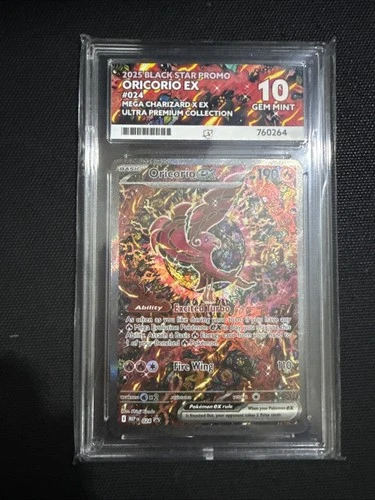 Pokémon TCG Oricorio Ex 024 Black Star Promo Ace 10 Perfect Subgrades