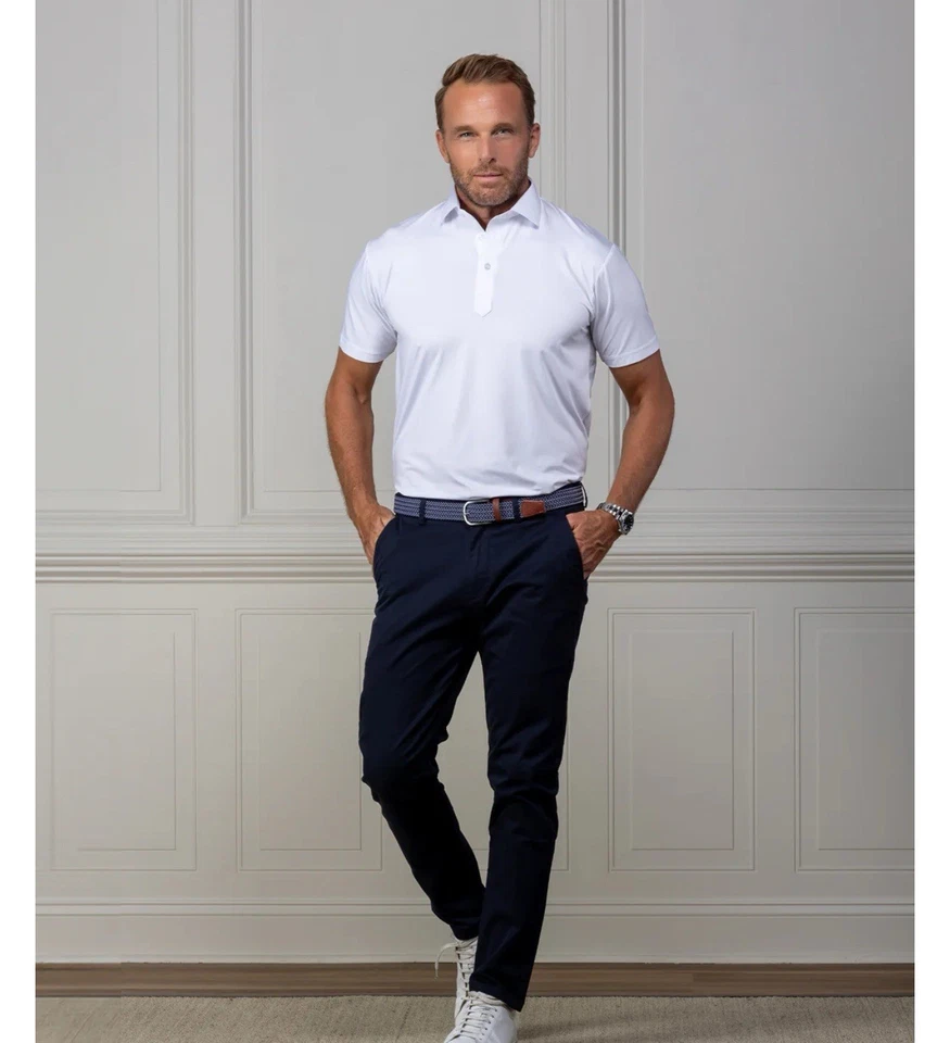 Collars & Co Featherweight Flex Polo Men’s Sz M - Image 2 of 4