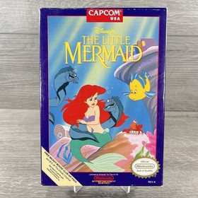 Disney's The Little Mermaid Nes (Nintendo, 1991) 100% Complete w/ Protector
