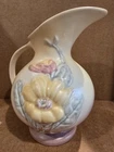 1940’s HULL  Art USA Pottery Pitcher Vase Yellow Wildflower Vintage 7.5" Tall