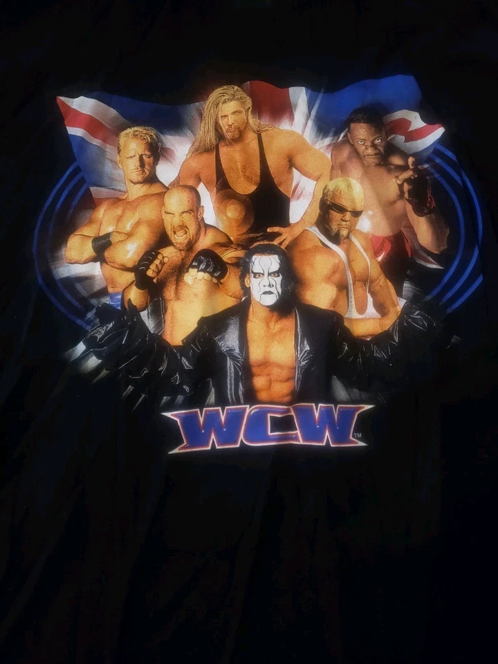 WCW Vintage NITRO UK Tour 2000 T-Shirt Size XXL New Rare Very Hard To Find - Image 2 of 4