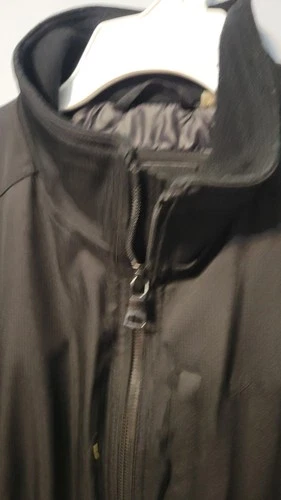 Calvin Klein Men's Matte Logo Zip Bomber Jacket Mock Neck Size Medium Black image 5