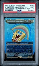 MTG SpongeBob Schwammkopf Secret Lair Drop Foil SLD PSA 9 Neuwertig