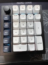 Keychron Q0 Max Wired Numeric Keypad Banana Switch White Black Tested