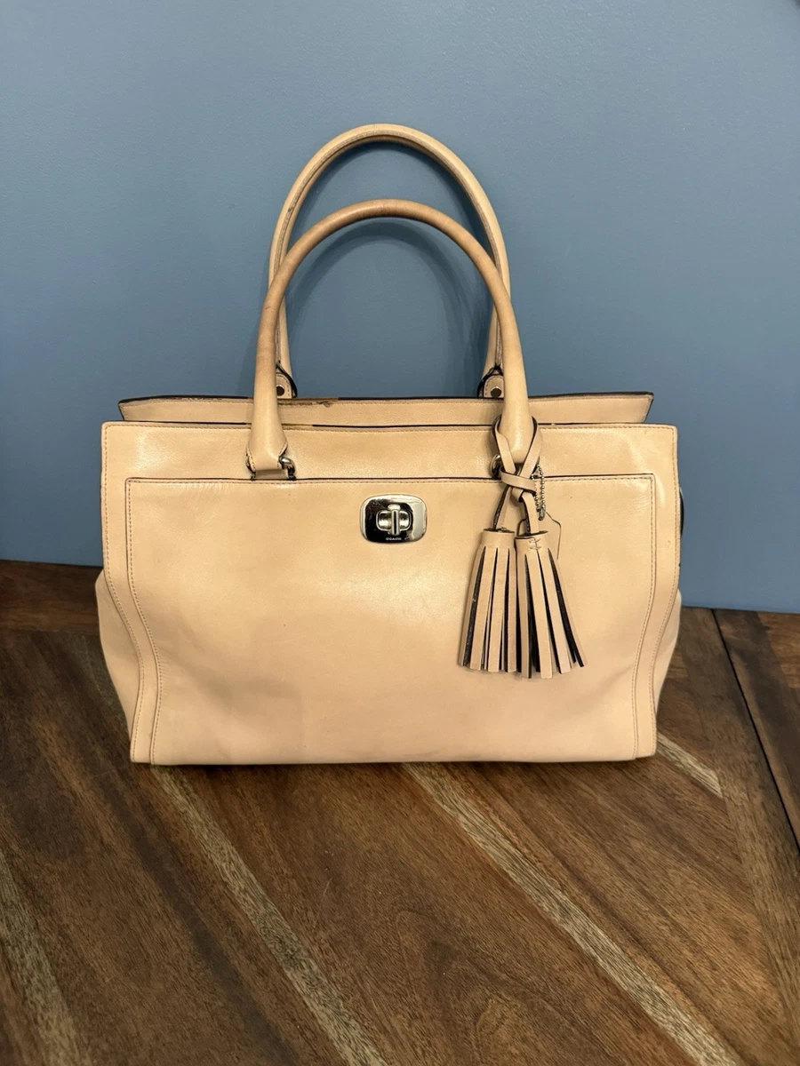 バッグ Coach Chelsea tote bag ivory leather Coach Chelsea Satchel/Top Handle Bag Medium Bags & Handbags for