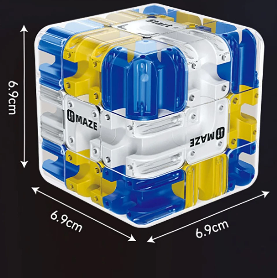 3D-Denkspiel Würfel – Herausforderndes Labyrinth für Kinder & Erwachsene - Bild 4 von 4